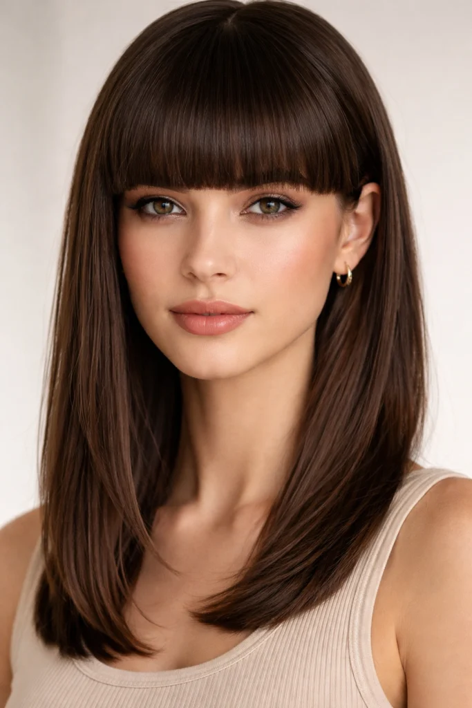 18 Bangs to Try with Medium Length Hair