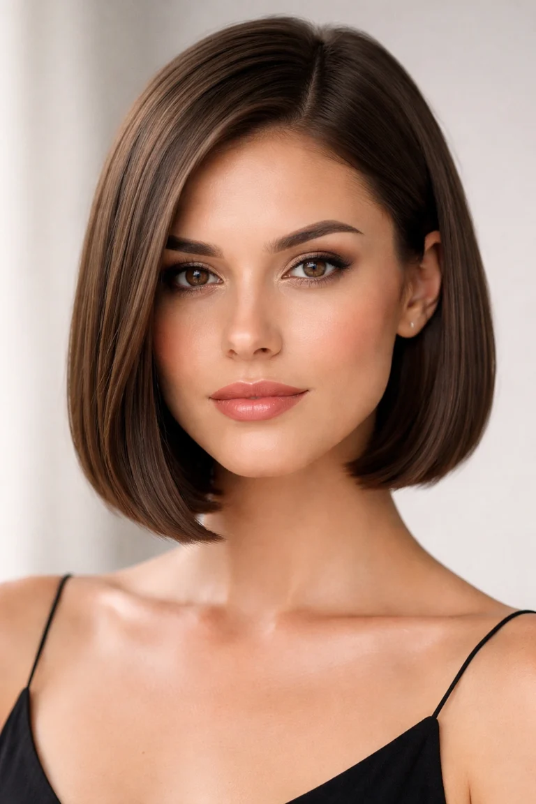 10 Chin Length Cuts for Round and Oval Faces