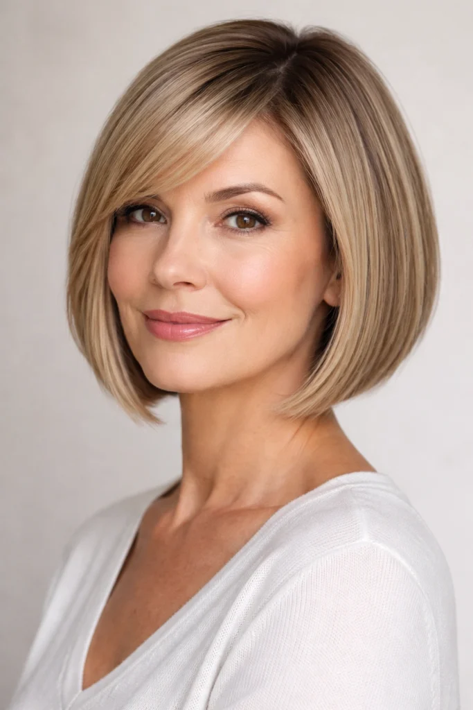 12 Chin Length Hairstyles For Women Over 50