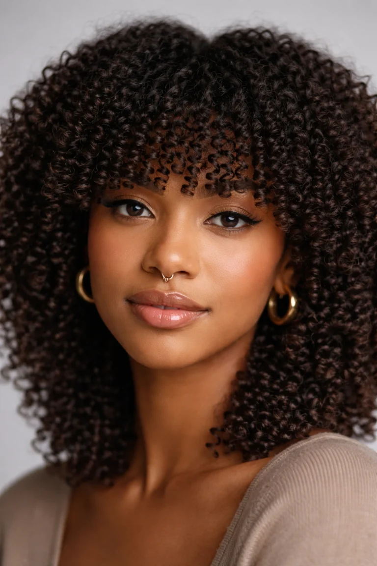 12 Curly Bang Haircuts for Every Type of Curl