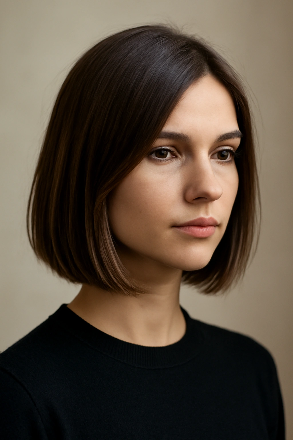 Blunt lob with hidden underneath layers