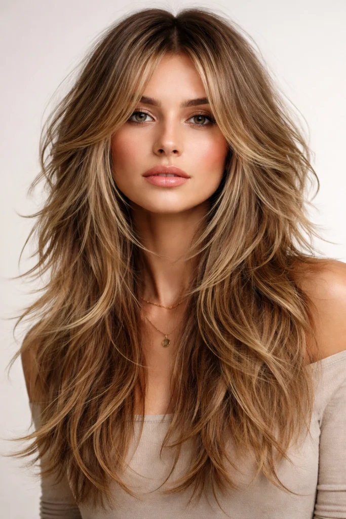 15 Butterfly Haircuts with Flowing Long Layers