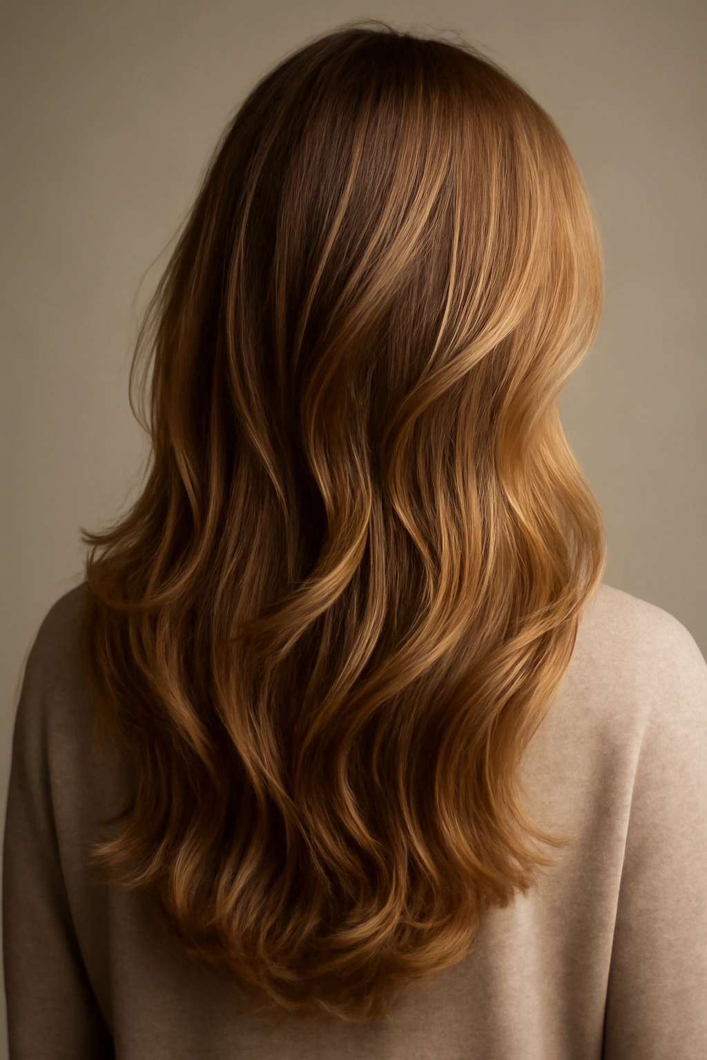 Long wavy hair with cascading layers creating mermaid-like movement