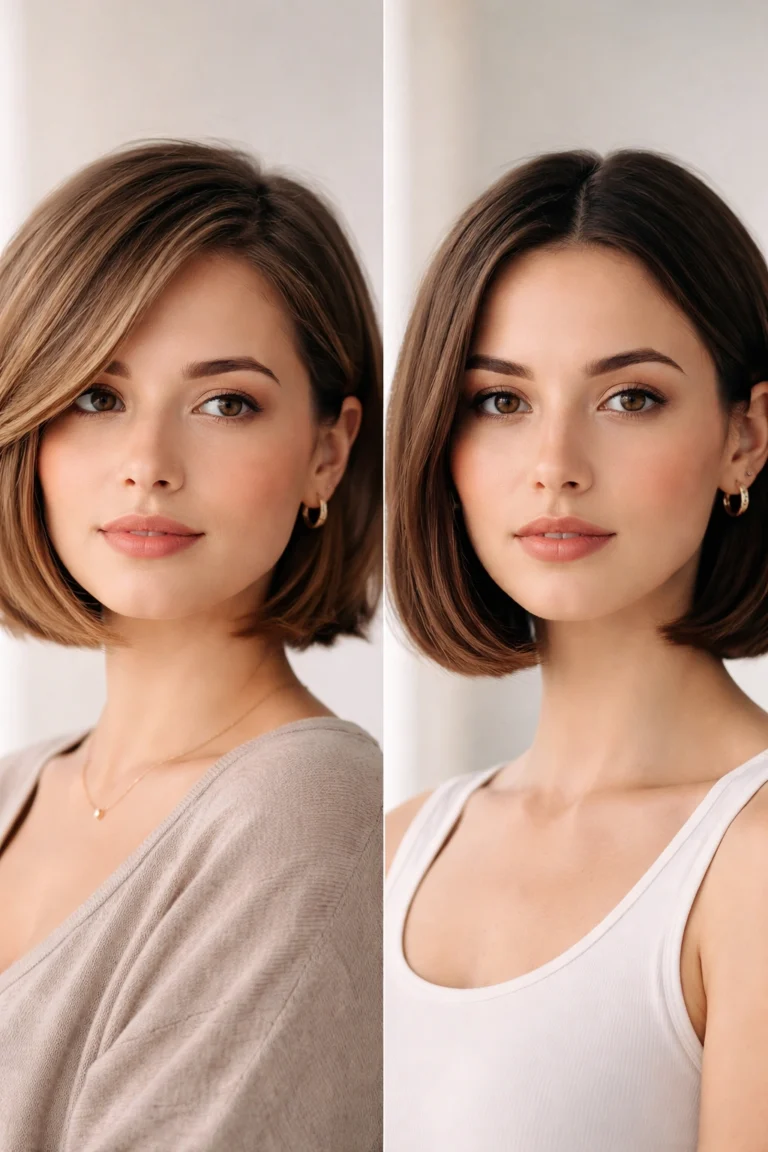 10 Chin Length Cuts For Round And Oval Faces