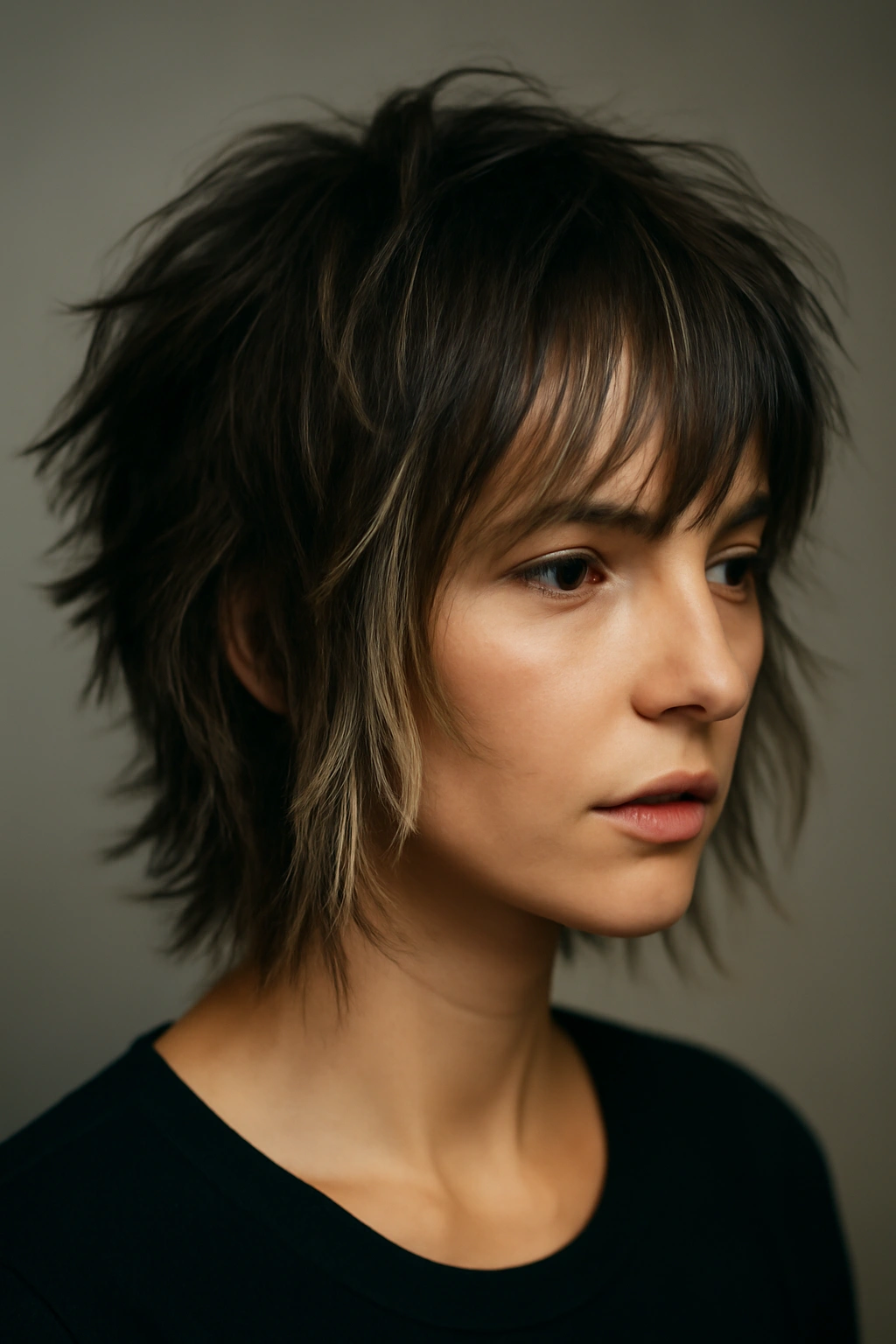 Choppy shag with distinct front money pieces showing movement and texture