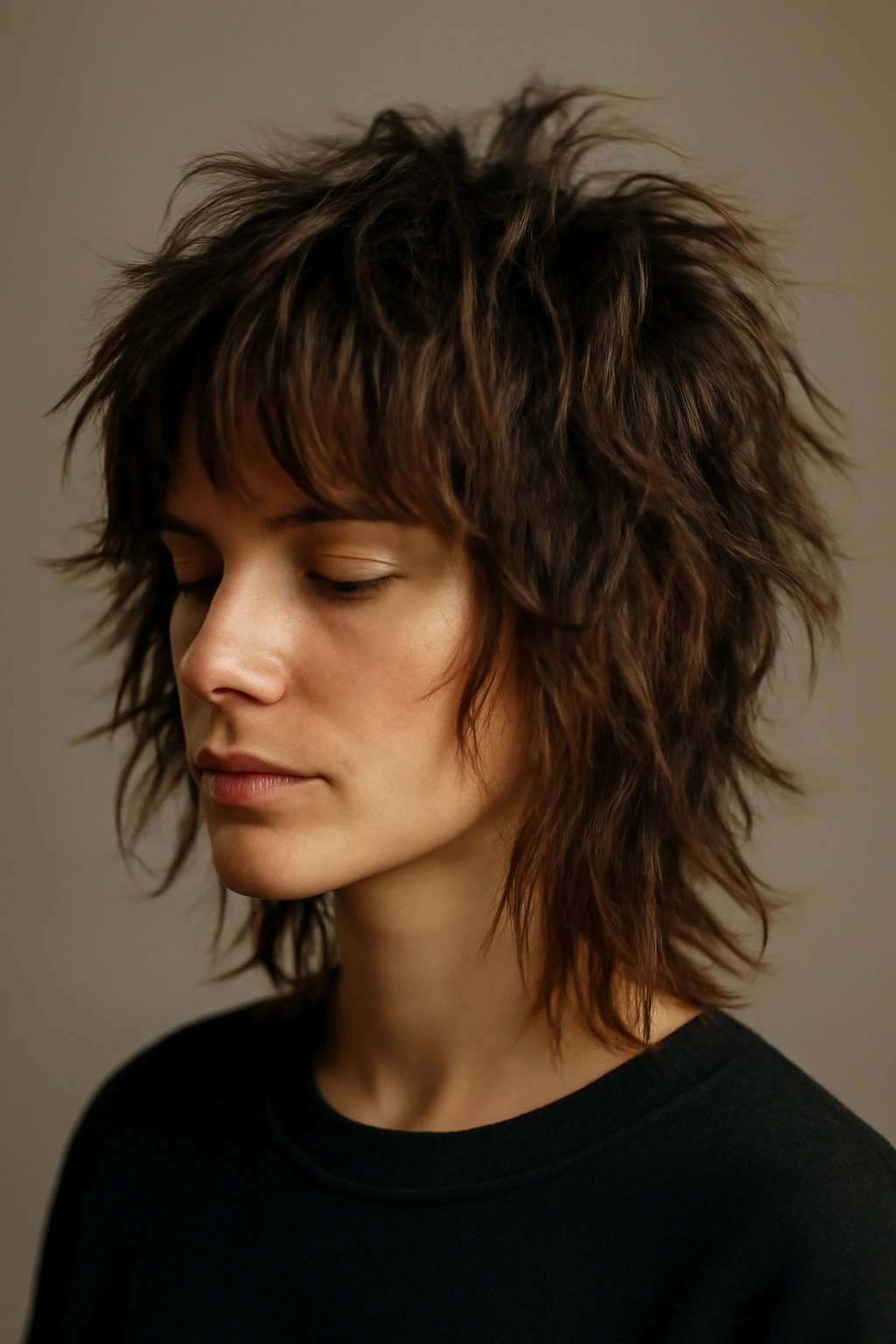 Ultra-choppy shag with varying lengths for extreme texture