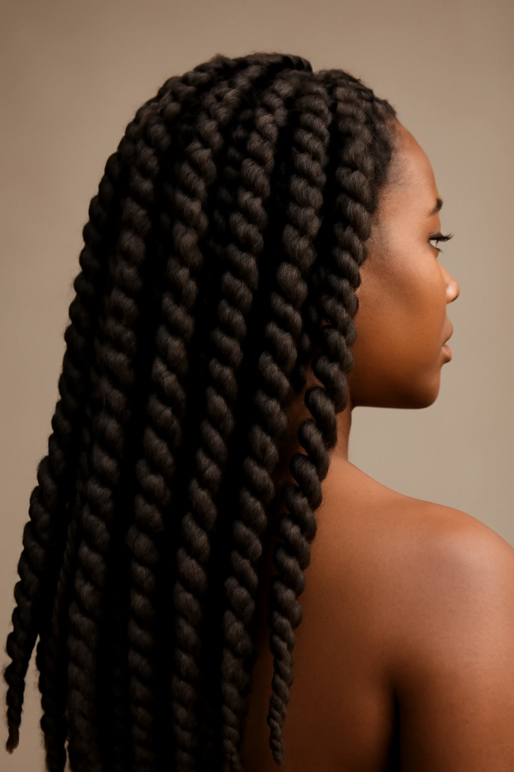 Thick chunky passion twists with bold sculptural texture