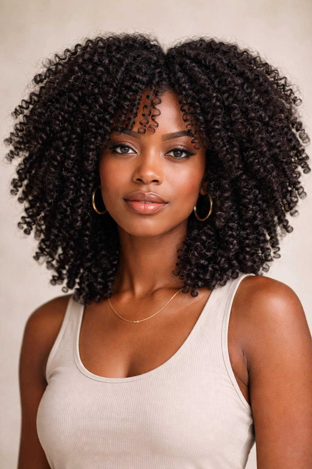 Mid-length Type 4A coils layered for volume and definition