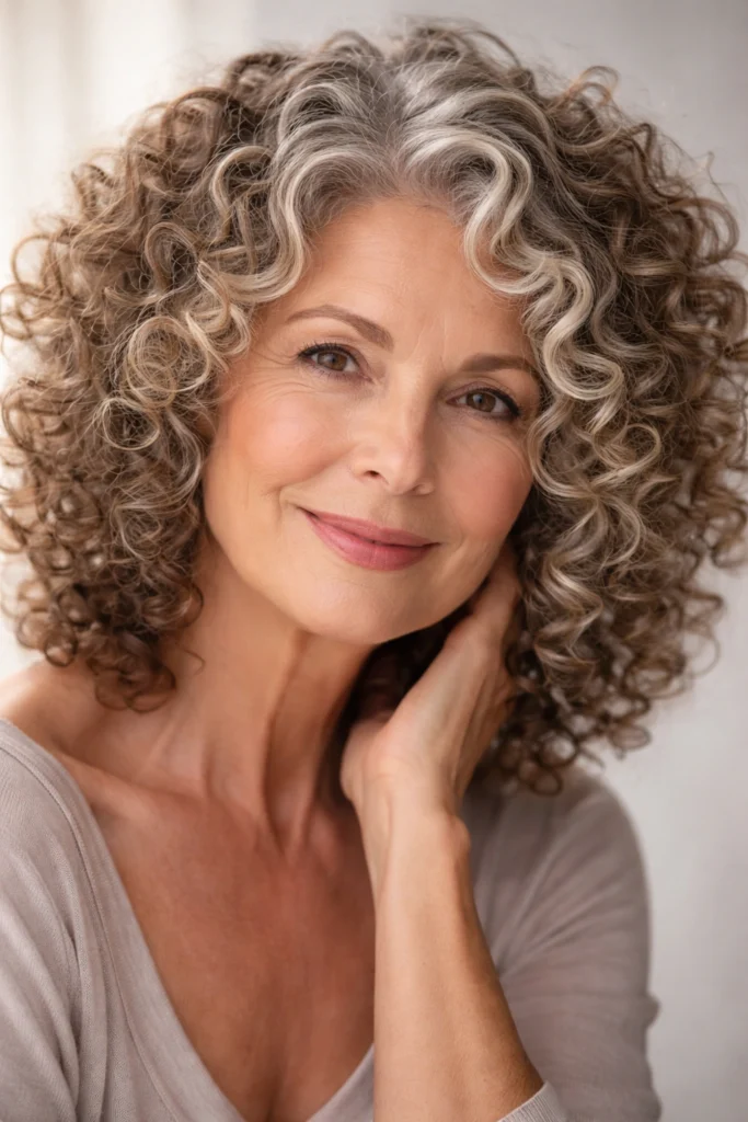 25 Curly Hairstyles for Women Over 60