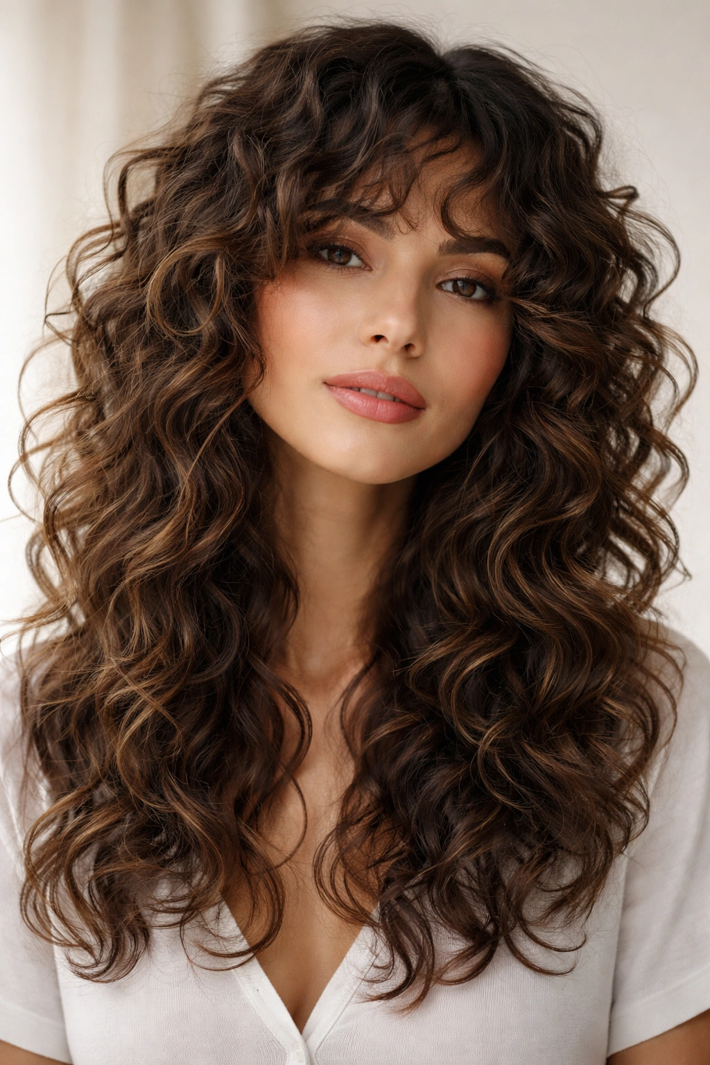 Close-up of curly octopus haircut highlighting defined curl clusters and texture.
