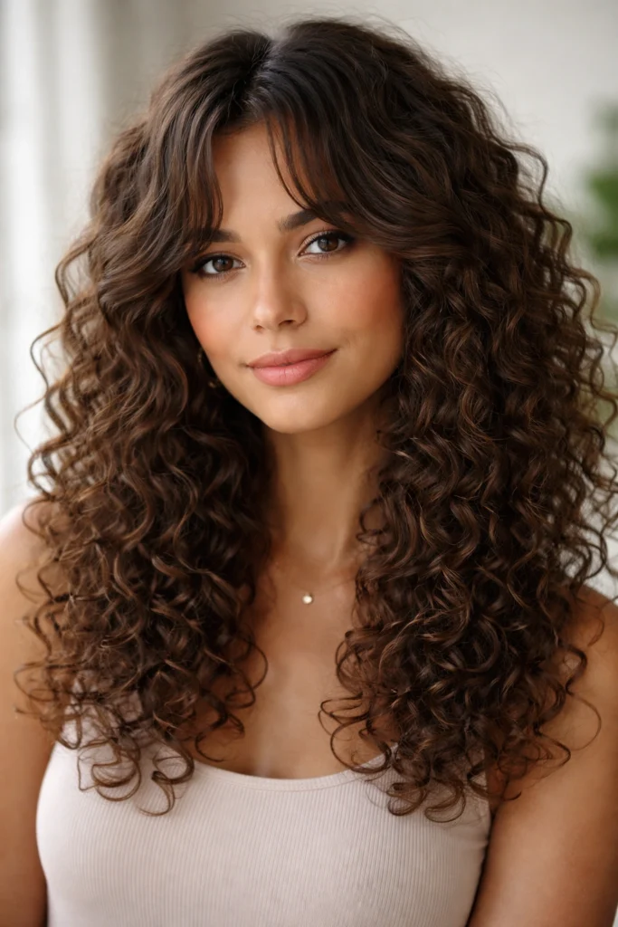 18 Gorgeous Ways To Wear Bangs With Curly Hair