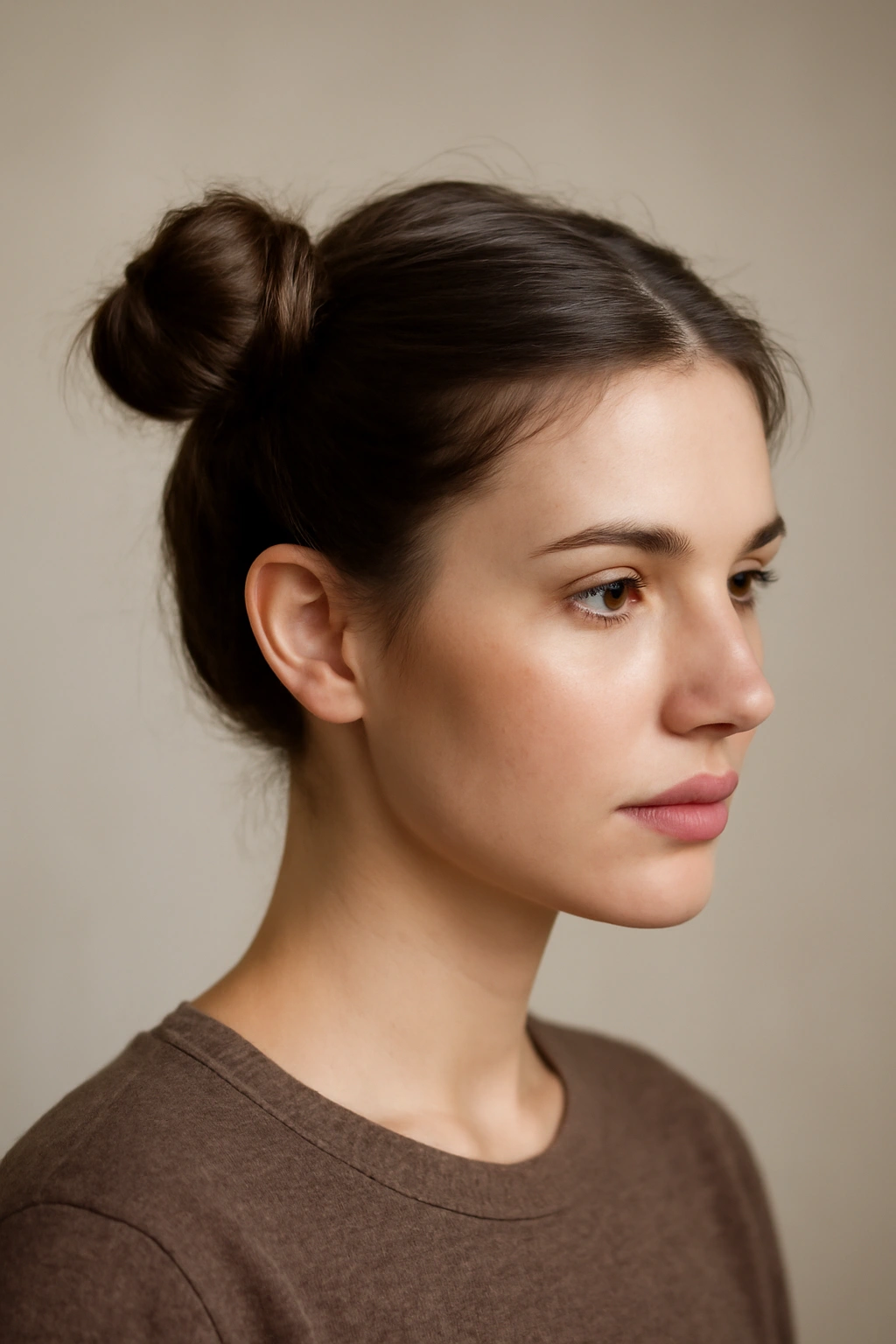 Two symmetrical buns on opposite sides of the head