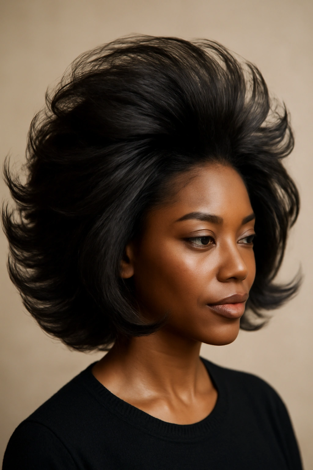 Full-volume dramatic blowout with all sections flipped outward