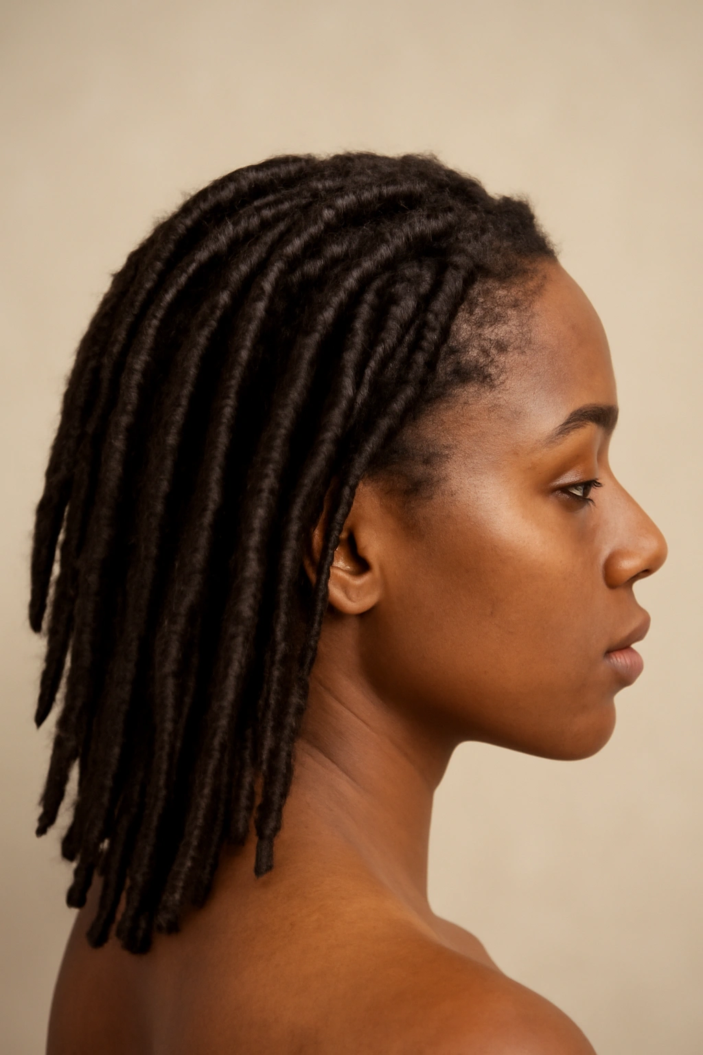 Faux locs 4-8 inches with synthetic extensions