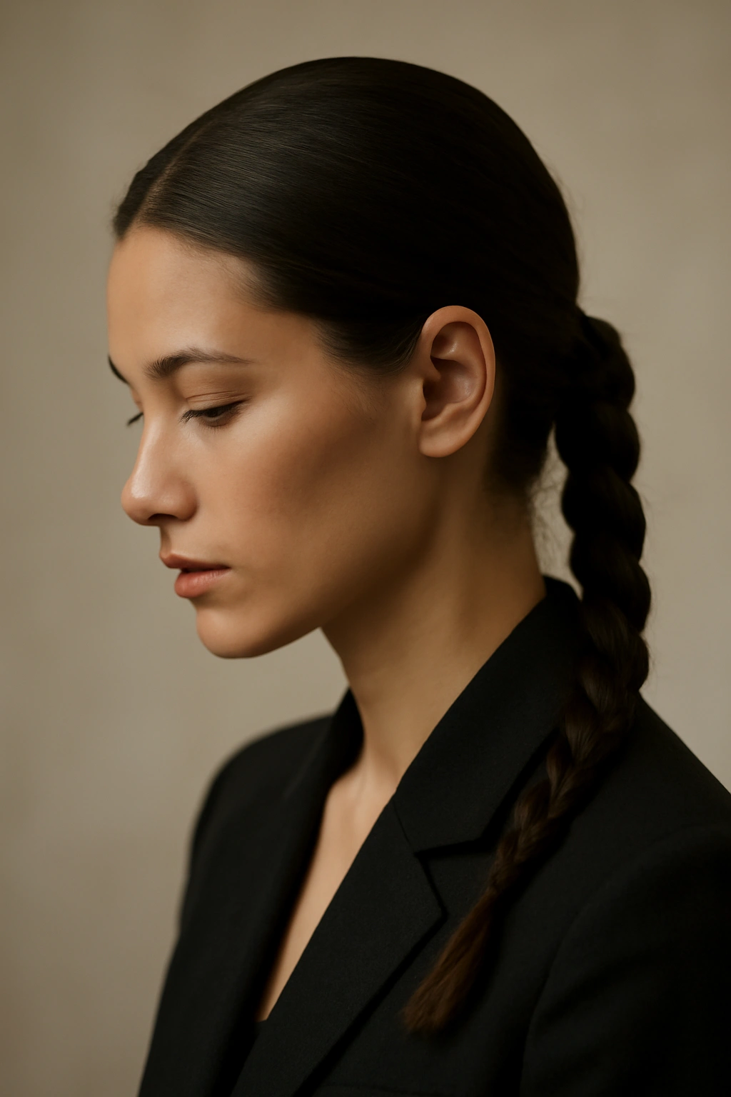 Close-up of a polished braided hairstyle symbolizing final thoughts on versatile office-to-weekend looks