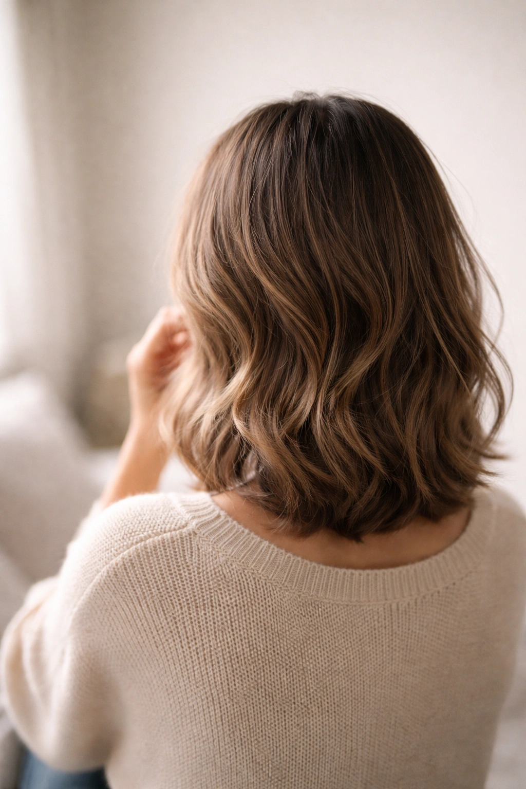 Silhouette of shoulder-length hair representing final thoughts concept