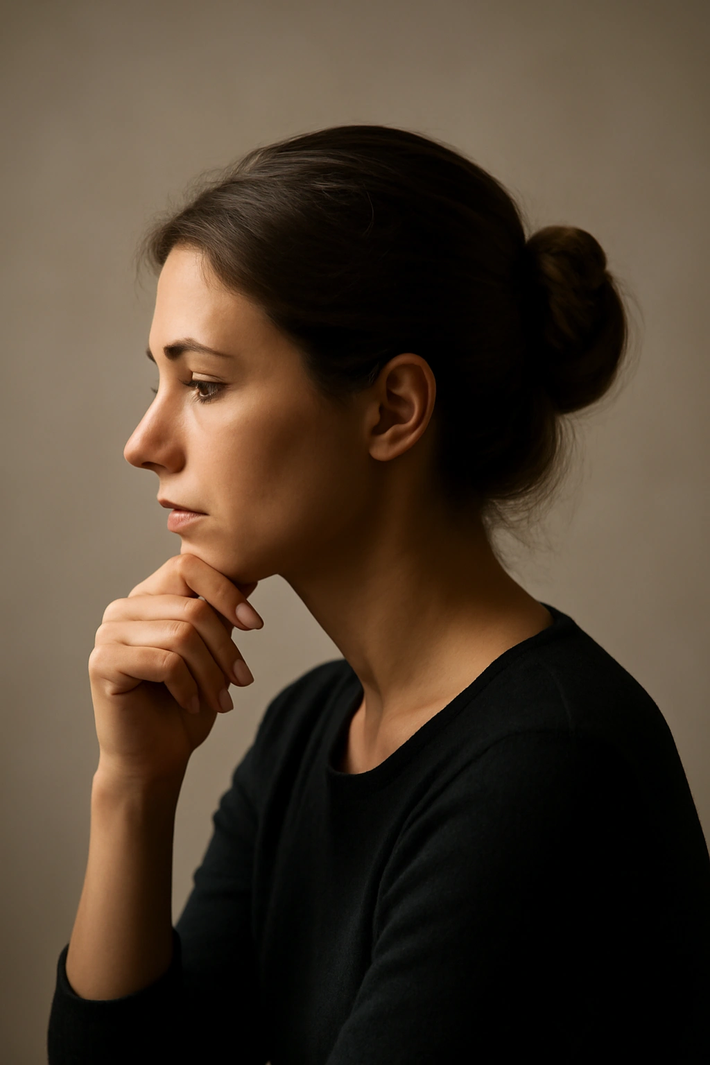 Contemplative silhouette representing final thoughts and reflection