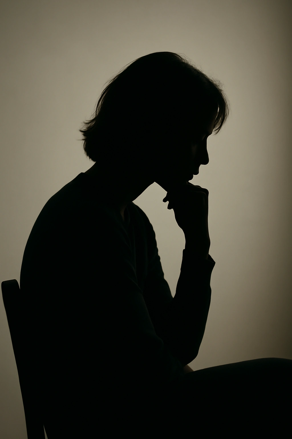 Silhouette of a person in a contemplative pose representing final thoughts