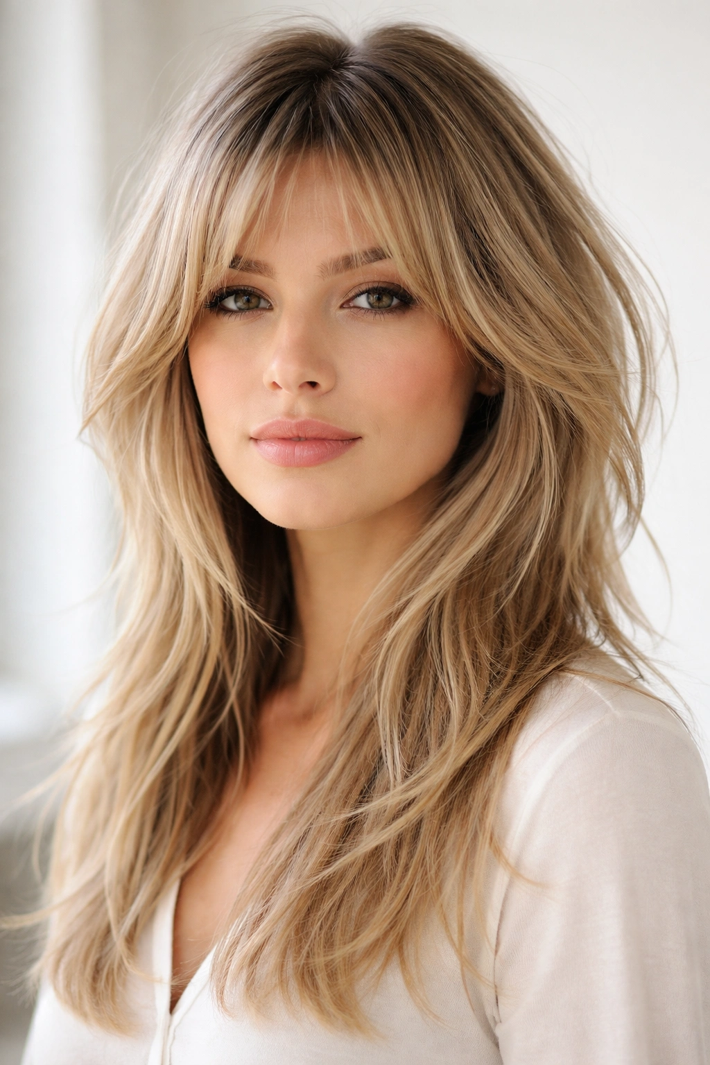 Fine hair wolf cut with strategic layering to add volume.