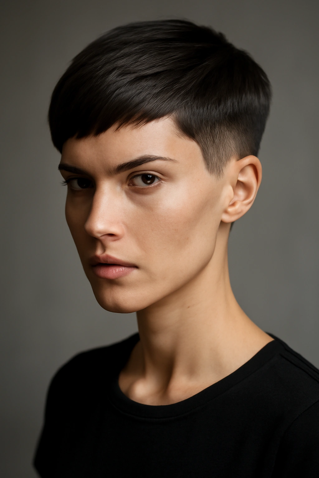 Geometric crop with sharp angles and sculpted silhouette.