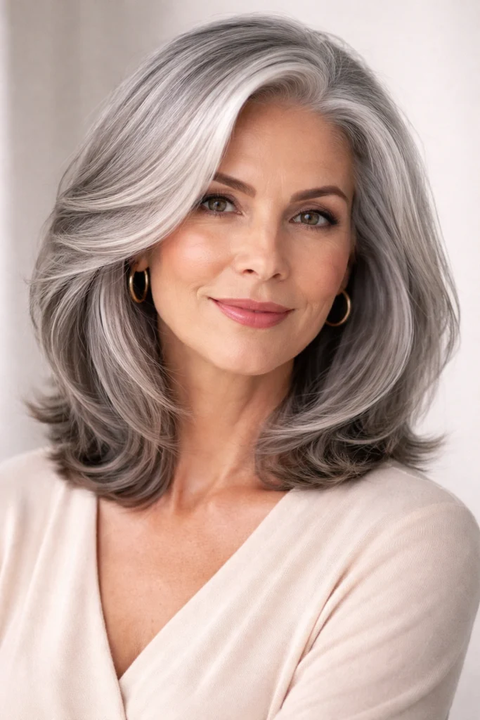 25 Gray Hairstyles for Women Over 50