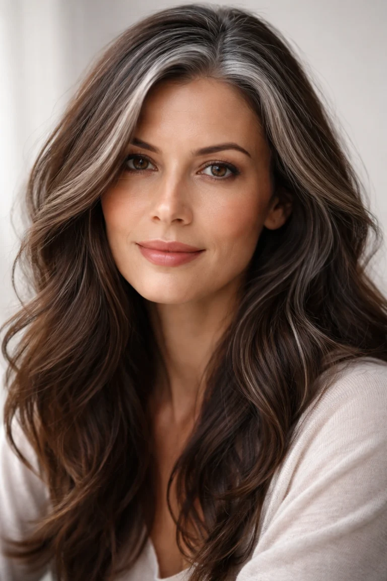 How to Hide Grey Hair on Brunettes Without Dyeing