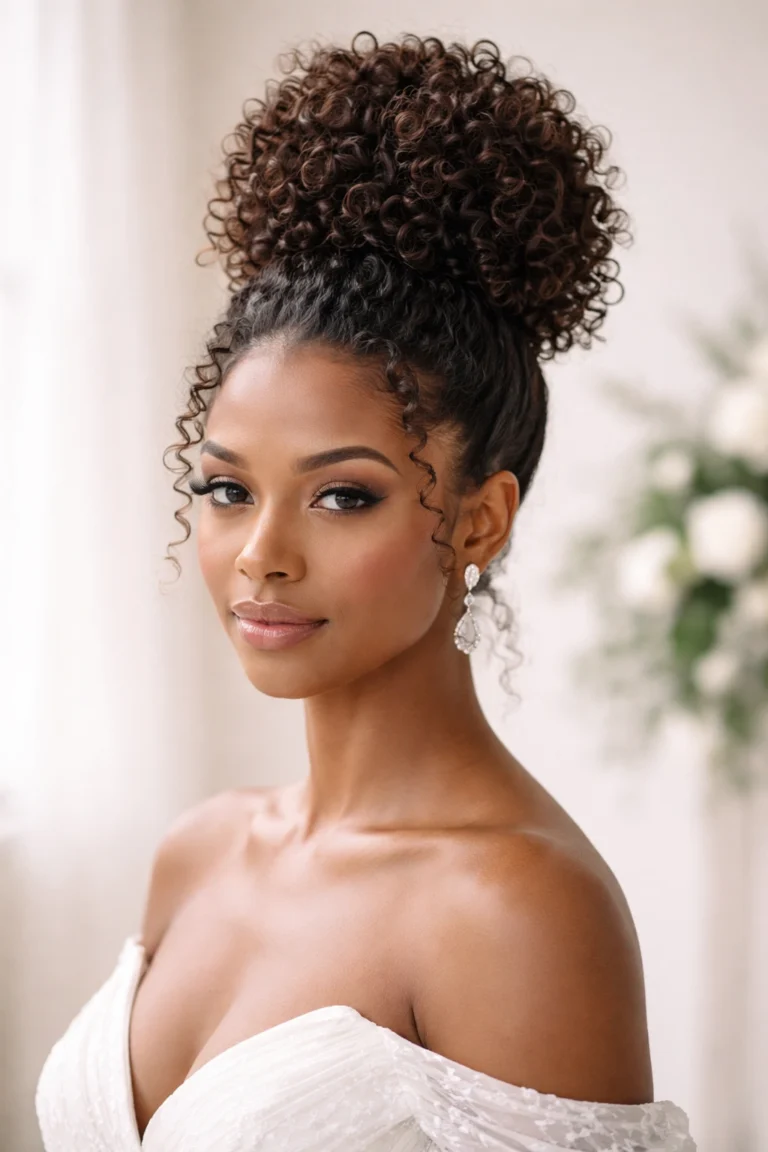 12 Natural Hair Updos That Are Perfect for Weddings