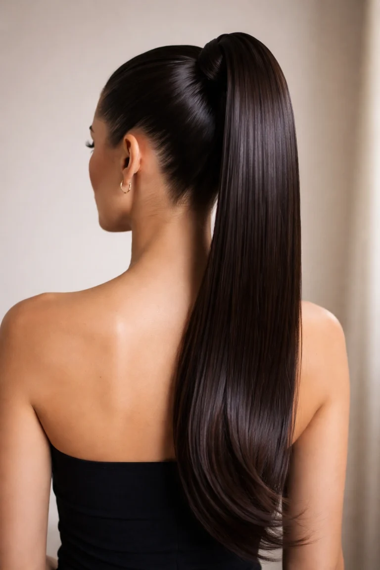 25 Slick Back Ponytail Styles for a Chic, Polished Look
