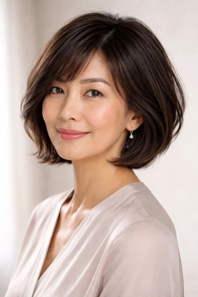 10 Short Haircuts for Asian Women Over 50