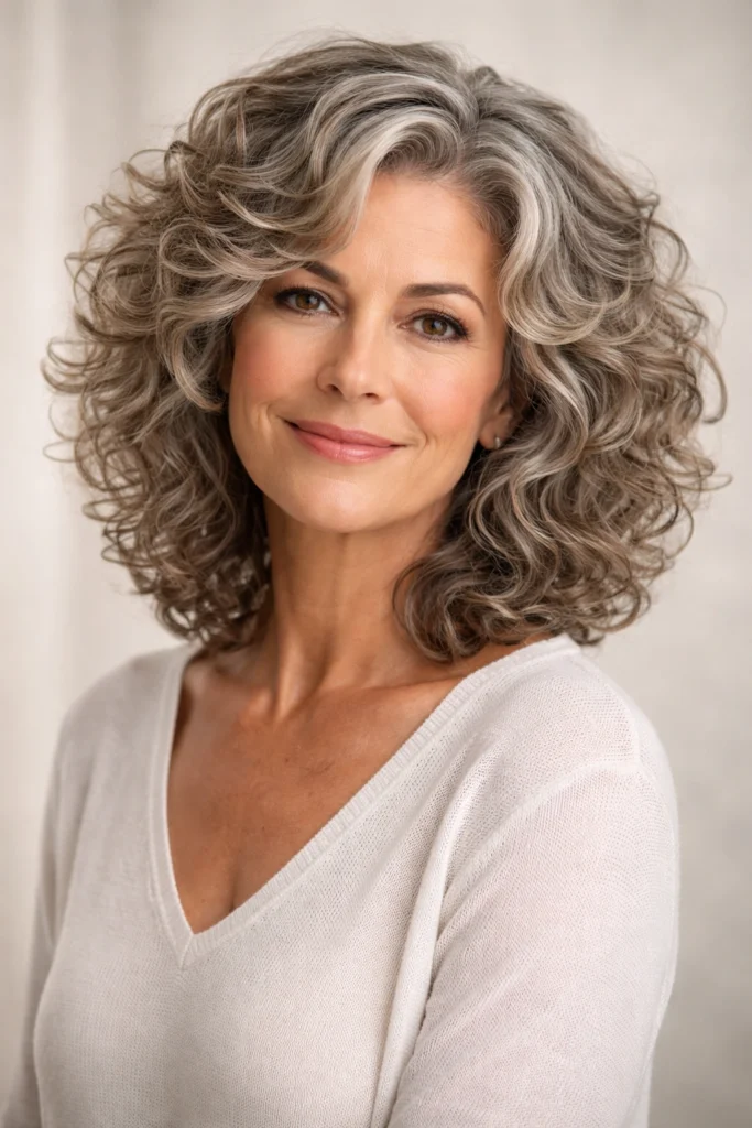 25 Curly Hairstyles for Women Over 50