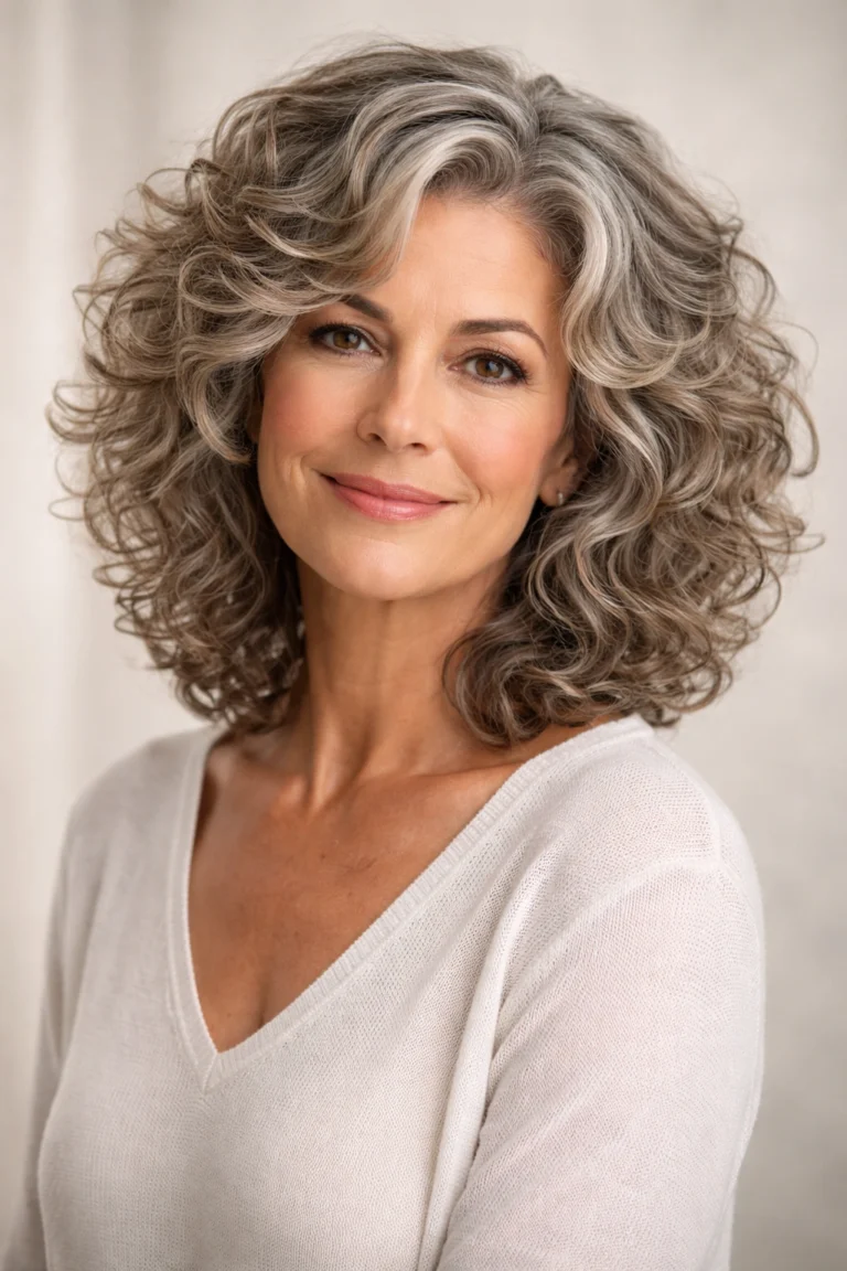 25 Curly Hairstyles for Women Over 50
