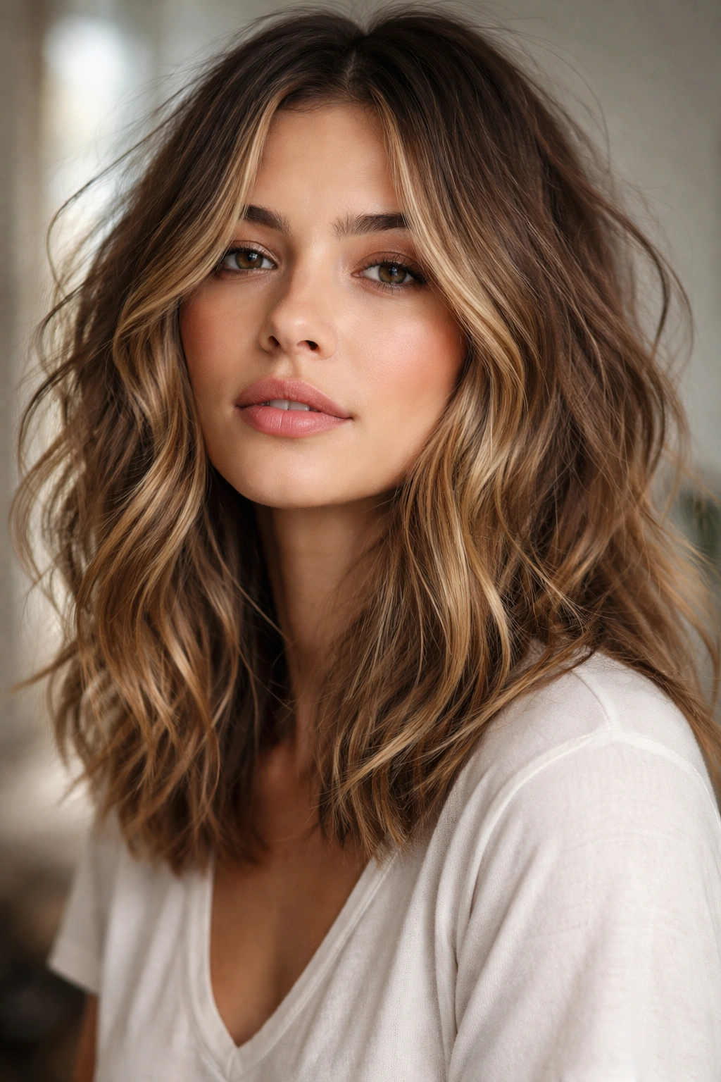 Lived-in textured hair with movement and dimension