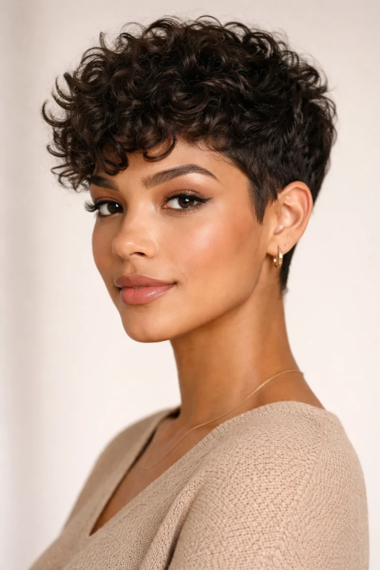 10 Short Curly Pixie Cuts for Natural Texture