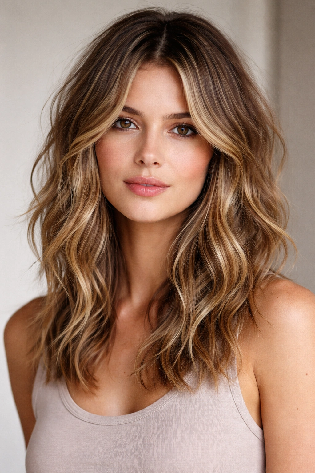 Medium-length textured waves with choppy layers