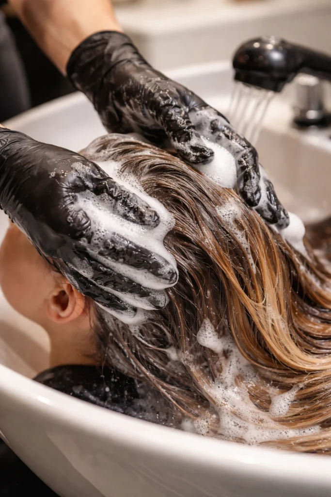 Why Do Salons Wash Your Hair After Coloring? The Science
