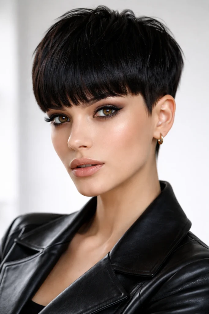 10 Short Haircuts with Thick Blunt Bangs to Try