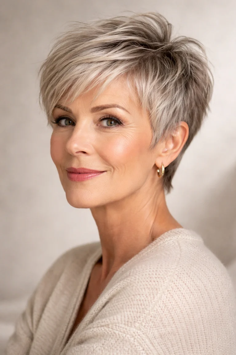 10 Short Haircuts for Older Women with Fine Hair