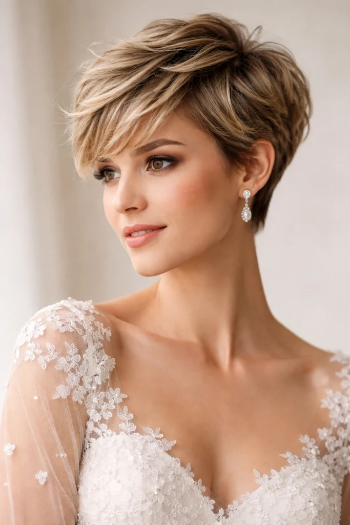 Short Hair Brides: 15 Beautiful Hairstyles for Your Wedding