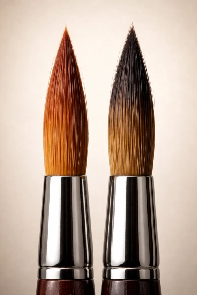What Is a Sable Hair Brush? Material Guide