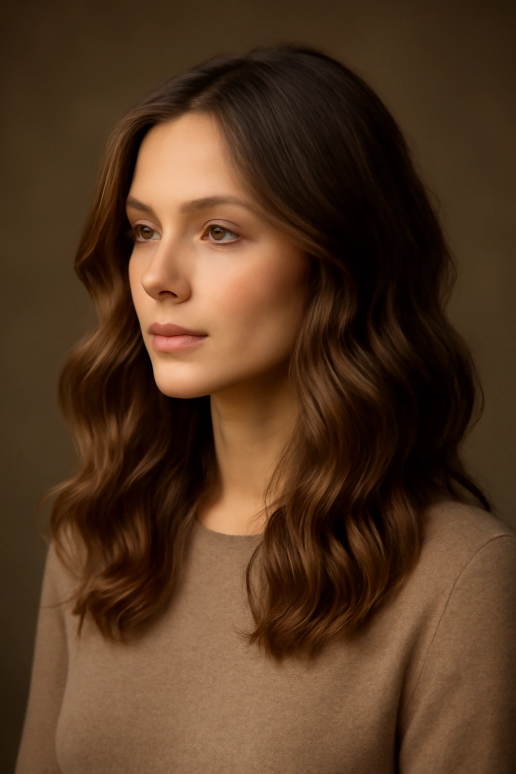 Soft loose romantic waves framing the face