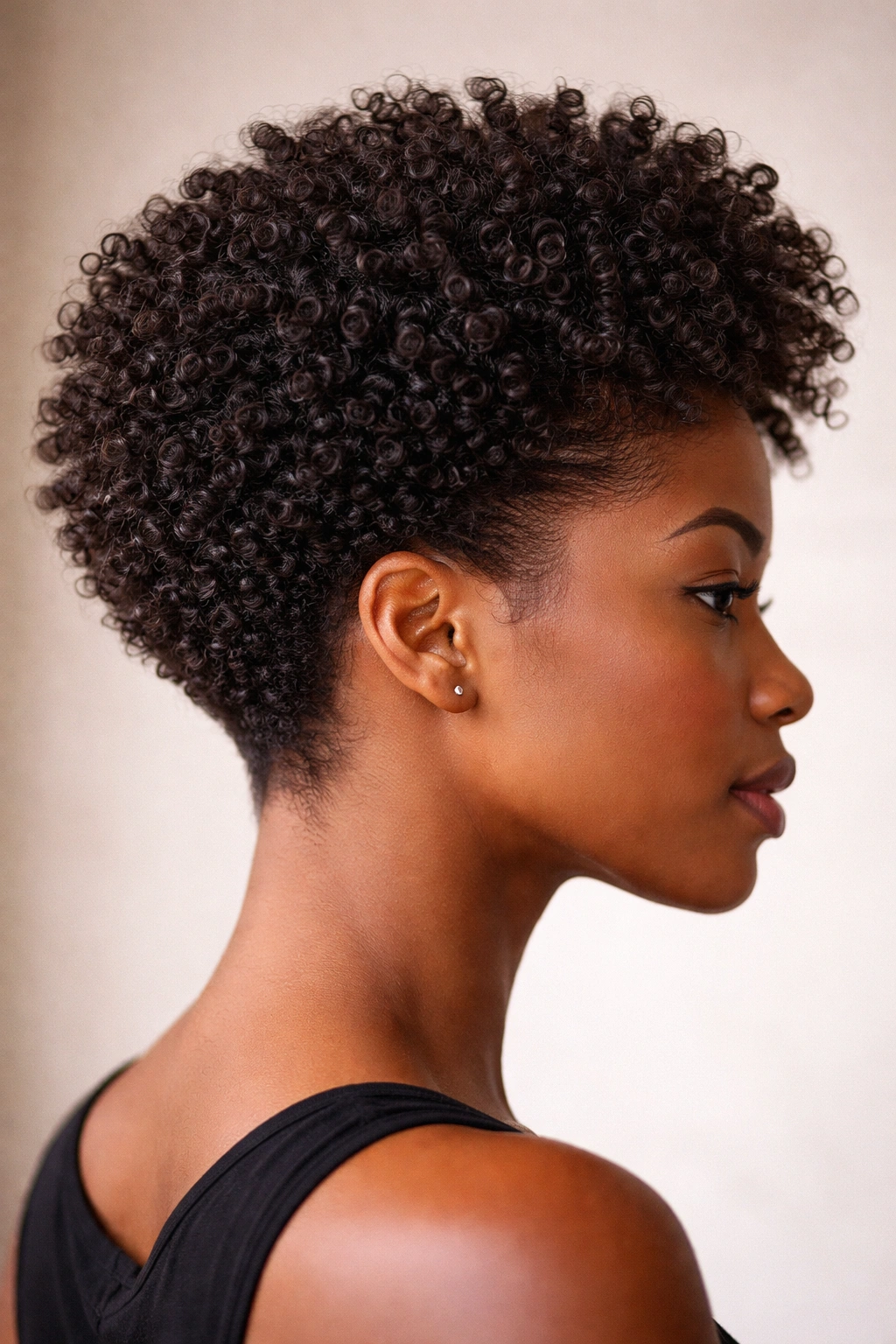Side-profile of sculpted coil blend with seamless transitions