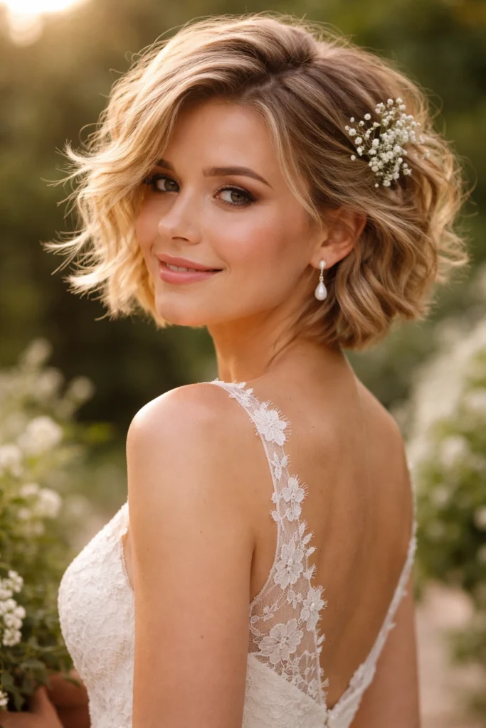 Short-Haired Brides: 10 Beautiful Wedding Hairstyles