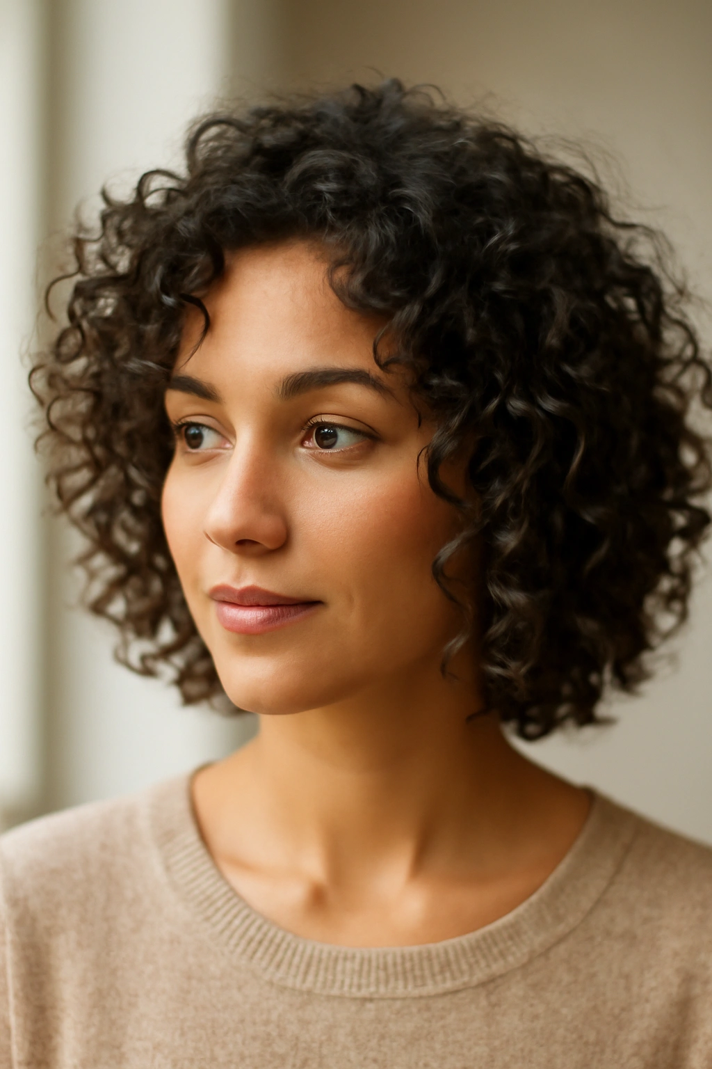 Loose soft coils with lightweight hold and natural texture