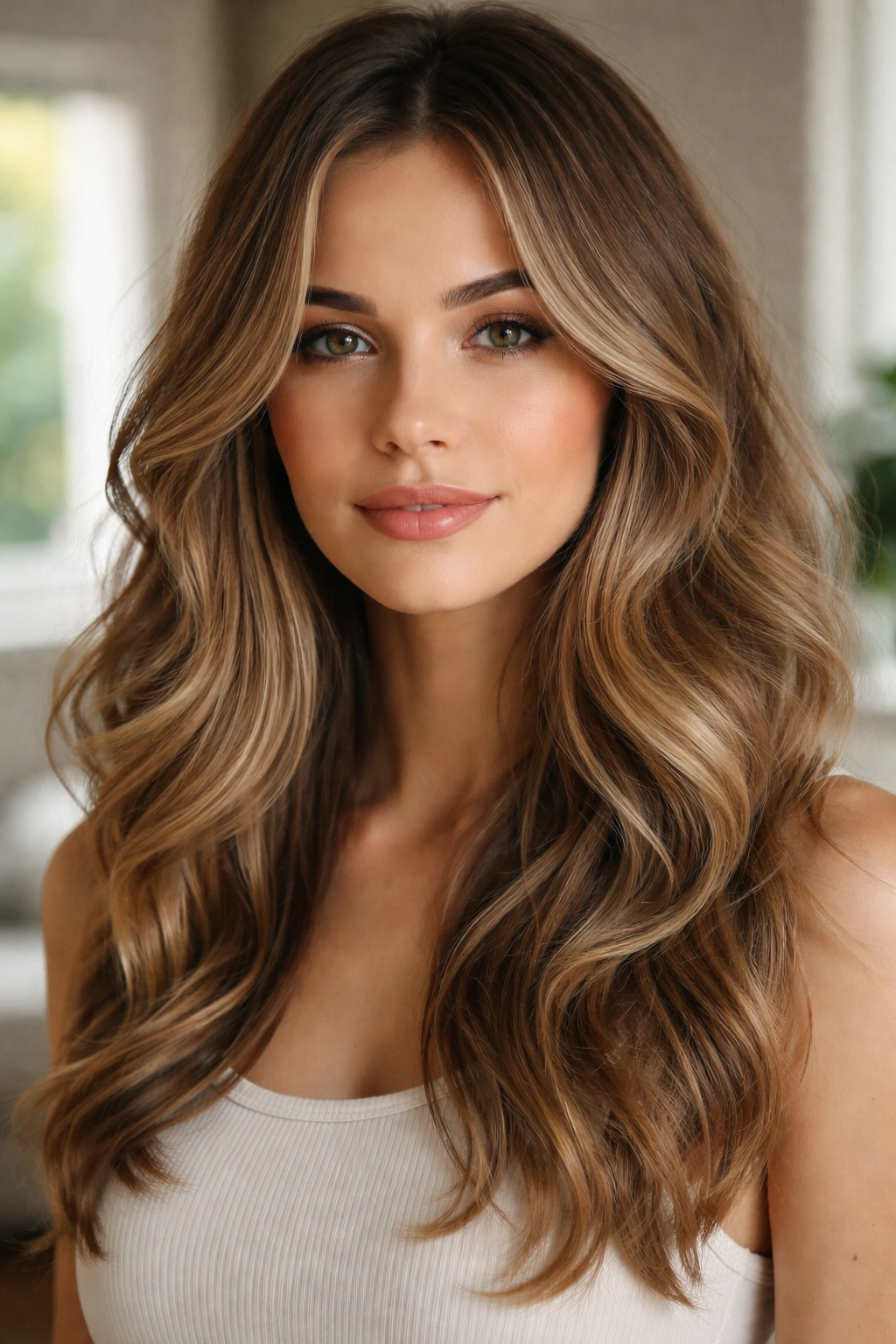 Face-framing soft waves on fine hair portrait