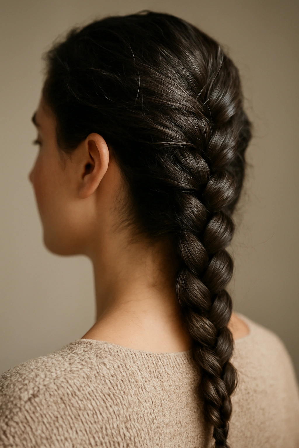 Spiral braid with strong hold on textured hair