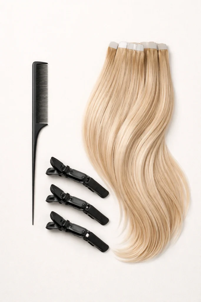 How to Install Tape-In Hair Extensions