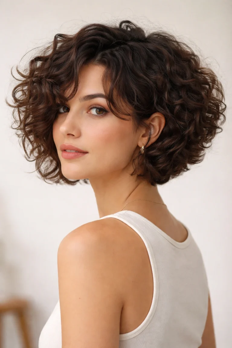 12 Short Curly Cuts With Face Framing Layers