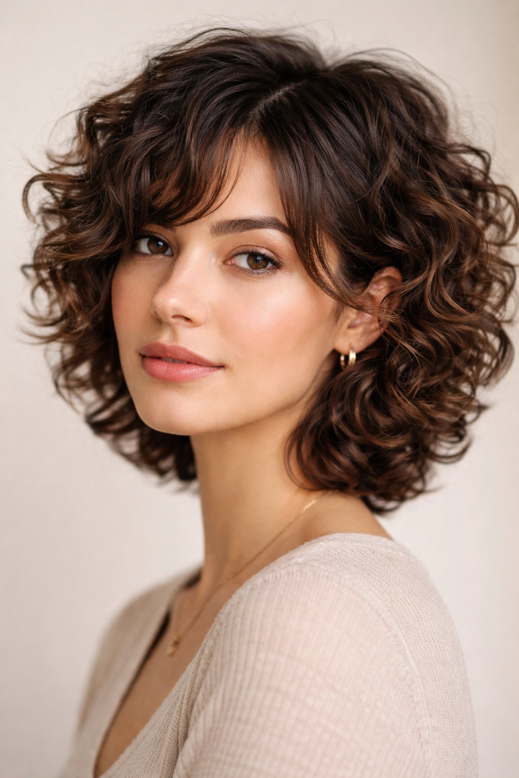 Face-framing tapered cut with inward-angled layers around the face