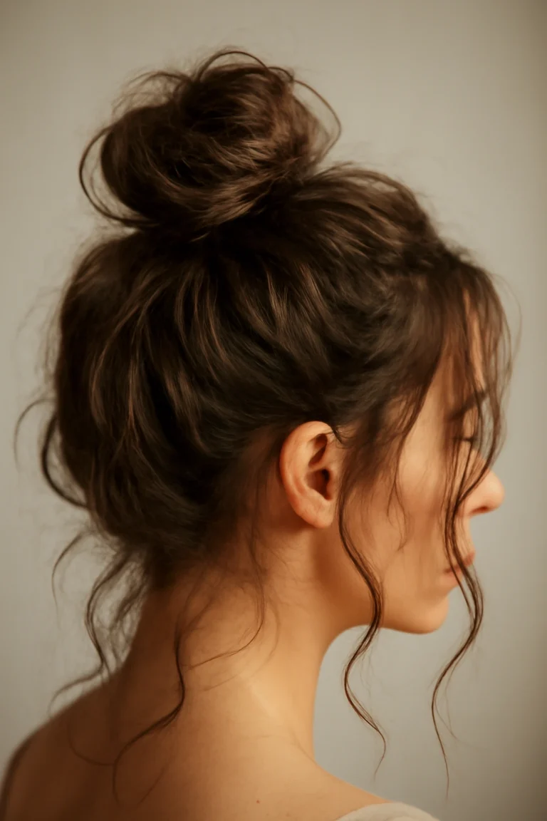 5 Easy Messy Top Knot Styles for Any Hair Length