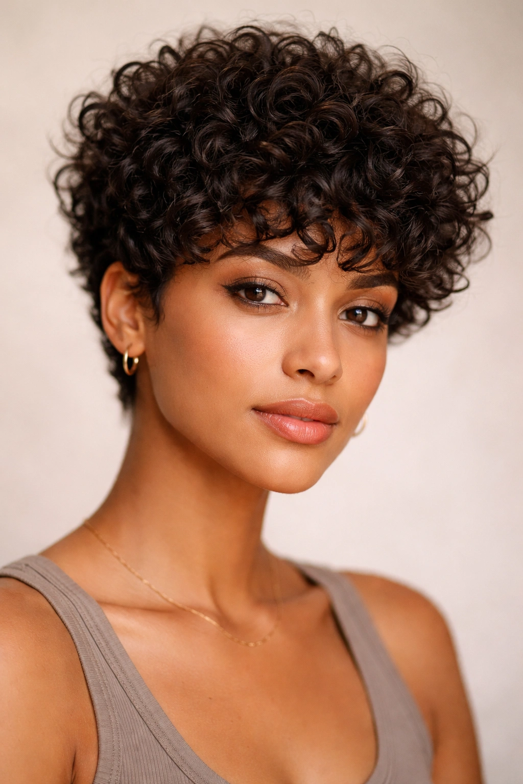 Close-up of a textured crop showing curl definition and separation